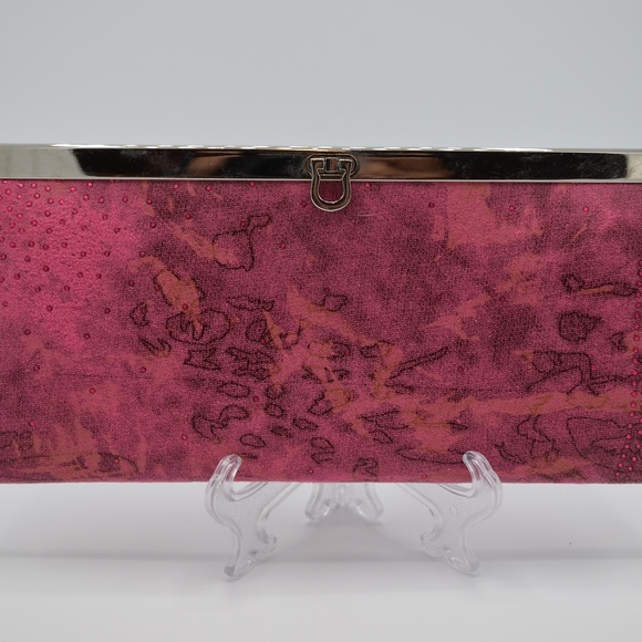 unknown Handbags - Adorable Clutch Red Sparkles